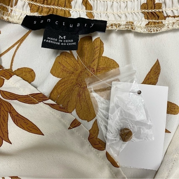 NWT | Sanctuary High Autumn Button Up Tie Front Blouse Size Medium - Picture 3 of 10